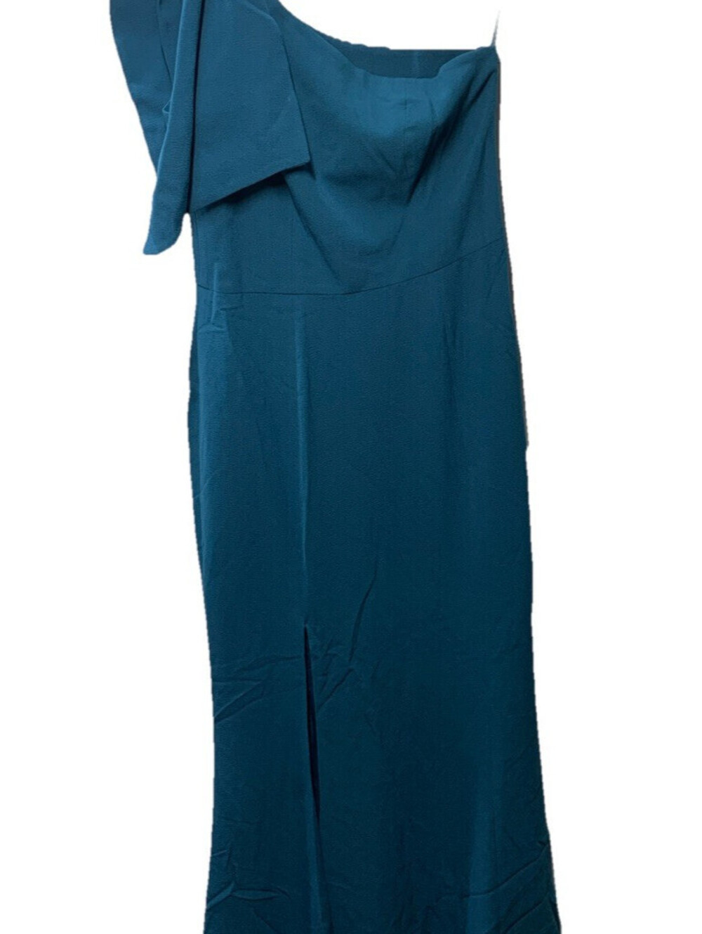 Dress the Population Women's Georgina One Shoulder Bow Trumpet Gown Size Large